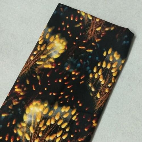 Pretty Gold Ear Of Rice Printed Cotton Fabric 50x105cm Spike of Rice Fabric Patchwork Cloth Bag Party Home Decoration