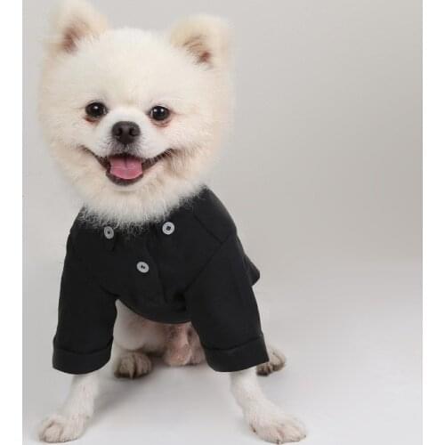 Summer Gentle Pet Dog Shirt for Small Medium Dogs Fashion Formal Dog Tshirt Para Perro Schnauzer French Bulldog Pet Clothes