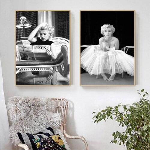 Monroe Poster Canvas Painting Fashion Wall Picture Prints for Living Room Wall Art Home Decor