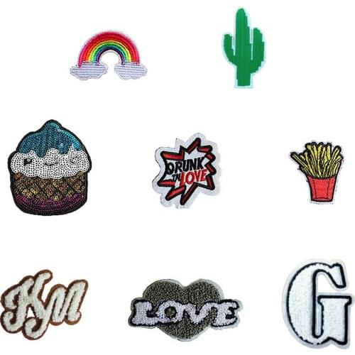 New Arrival cartoon pattern hot melt adhesive applique embroidery DIY clothing accessory patches stripes 1pcs sell C2013-C2034