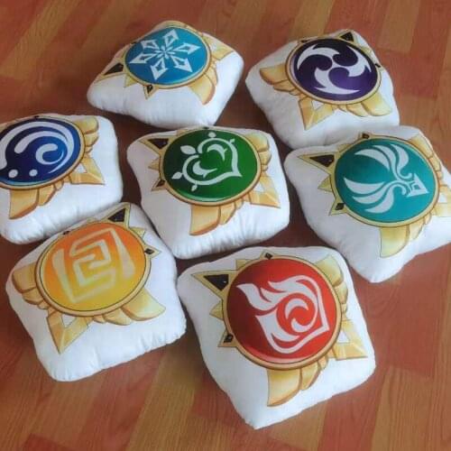 2021 New Game Genshin Impact Gods Eye Anime Peripheral Slime Plush Toy Doll Two-dimensional Pillow Cushion