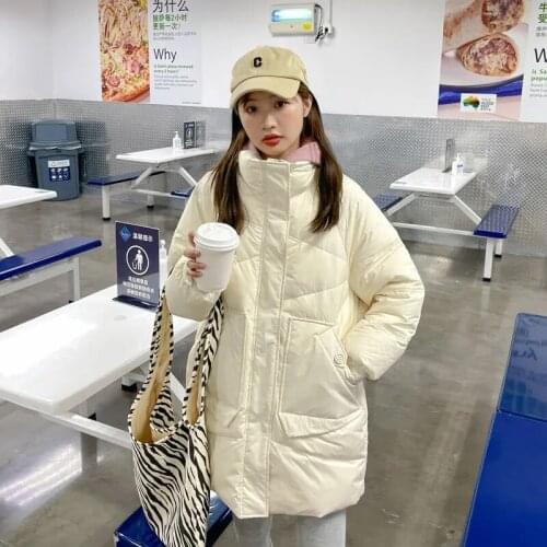 2021 New Down Coats Women Long White Duck Down Parka Winter Warm Jackets Woman Casual Loose Down Coat Parka Thicken Warm Outwear