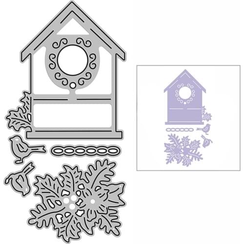 New Bird House Leaves Craft Embossing Mold 2021 Metal Cutting Dies for DIY Decorative Scrapbooking Album Card Making No Stamps