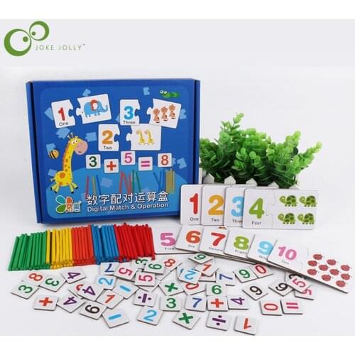 Number Matching Number Stick Learning Box Mathematics Elightenment Early Education Educational toys WYW