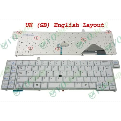 Genuine New Notebook Laptop keyboard for Samsung X1 NP-X1 Silver UK version - CNBA5901575