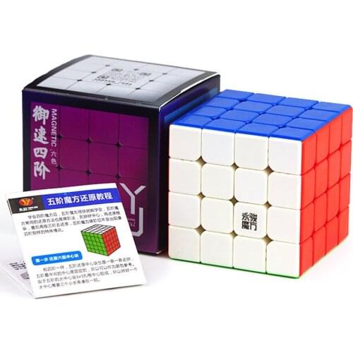 Yusu V2M 4*4*4 Original YJ 2M 4x4 Magnetic Magic Speed Cube 4*4*4 Puzzle Yusu V2 4x4x4 M Yongjun Professional Educational Toy