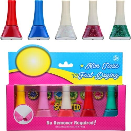 Peel off water permeable glitter nail polish non toxic kids nail polish