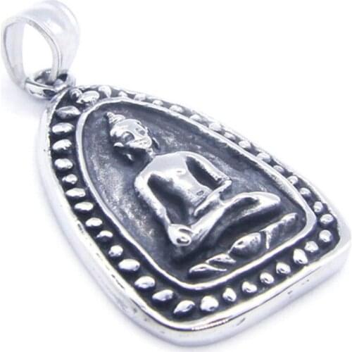 Support Dorpship New Arrival Buddha Pray Pendant 316L Stainless Steel Fashion Buddha Pendant