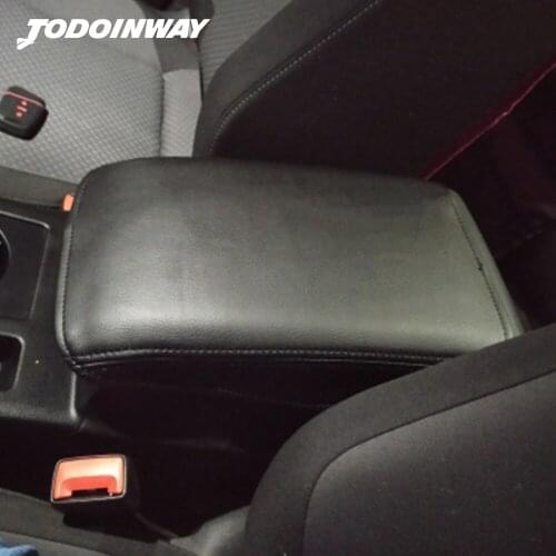 Car Center Console Seat Armrest Box Cover PU Leather Decoration Car Styling Accessories for Passat B8 2018 Stowing Tidying