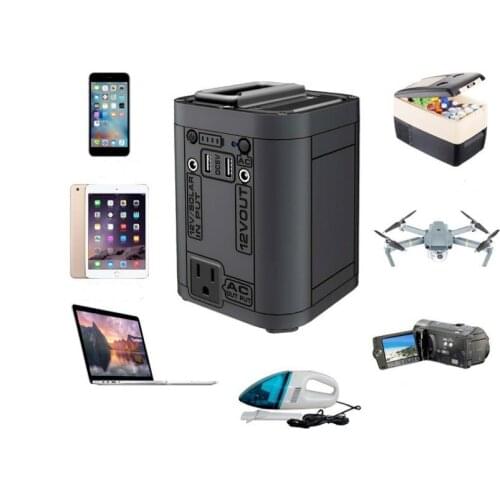 Portable energy storage power source Outdoor Power bank supply Car jump starter power supply Inverter 150W