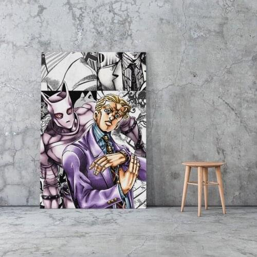 Killer queen Yoshikage Kira JoJos Bizarre Canvas poster Painting wall Art decor Living room Bedroom Home Decoration Prints