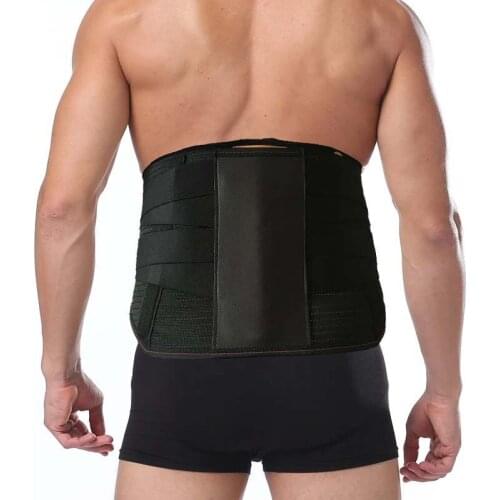 Adjustable Therapy Back Lumbar Support Belt Braces Women Men Waist Back Posture Corrector Belt Bone Ease Pains Corset