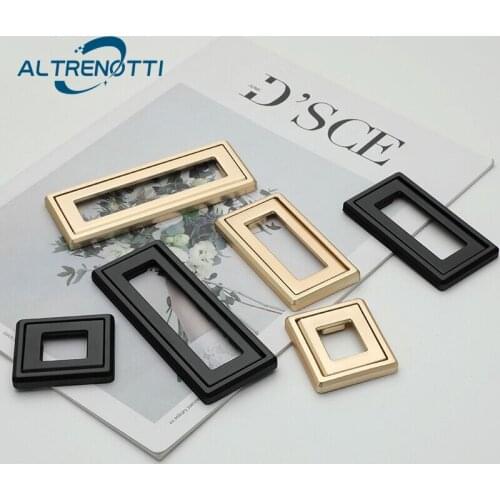 Furniture Drawer Handle Modern Zinc Alloy Gray Gold Kitchen Cupboard Knob Simple Metal Wardrobe Room Cabinet Hardware Door Pull