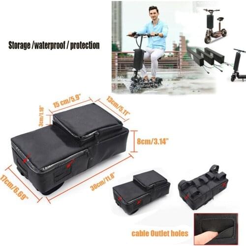 Electric Scooter Battery Bag Bicycle Front Ebike Waterproof Storage Battery Bicycle Bag Cycling Bike Accessories 30X17X8cm