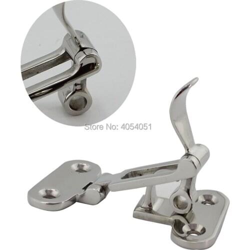 Stainless steel hasp shore power box lock ship machine equipment buckle Yacht tool case wooden box lock hasp furniture hardware