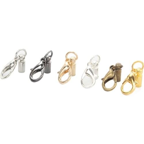 10pcs/lot Alloy Lobster Clasp Hooks Weight cap Jewelry Findings For Jewelry Making Necklace bracelet Chain Supplies Accessories