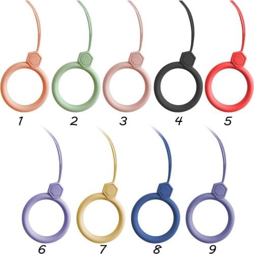 Liquid Silicon Finger Ring Phone Strap Pendant For Iphone Huawei Xiaomi oppo vivo