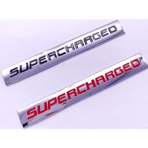 10pcs Car Sticker Supercharged Logo Metal Emblem Badge Decal for BMW Audi Honda Toyota Jeep Ford Nissan Car stylingsticker