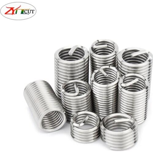 100PCS M2 M3 M4 M5 M6 304 Stainless steel thread sleeve,Spring screw sleeve,Thread protection sleeve