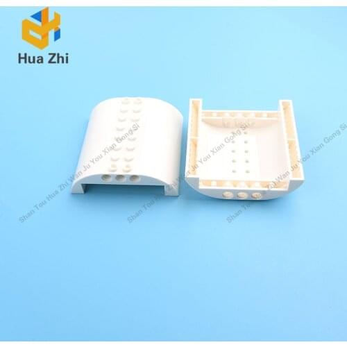 Building Blocks Parts 54095 1PCS Slope Curved 8 x 8 x 2 Double LEGOING MOCS Education