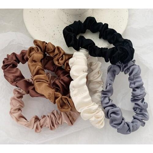 6PCS/Set Velvet Scrunchie Hair Band Elastic Handmade Accessories Hair Band Ponytail Holder Rope Headband Hair Multicolor Ha J9Z1