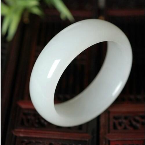 Afghanistan white jade bracelet genuine pure natural jade natural jade jade bracelets 60---62mm