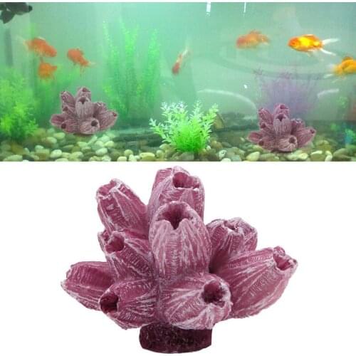 Aquarium Mini Artificial Resin Coral Tree Underwater Ornament Fish Tank Decor