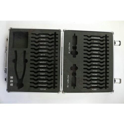 Free Shipping Original 32pcs/set 2 in 1 LiShi tool for car lock repair + 1 Free Lishi Cutter locksmith tools