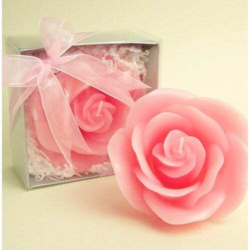 Smokeless scented creative Rose flower cake decorated Candles for romantic wedding party gifts and Children baby Birthday Party