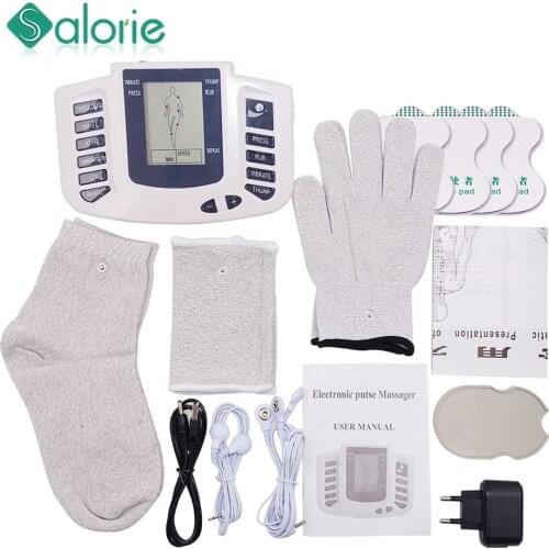 EMS Body Electrical Muscle Stimulator Tens Acupuncture Slimming Massager 16 Pads Digital Therapy for Back Neck Foot Health Care