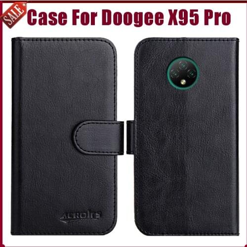 Hot! Doogee X95 Pro Case 6.52" Fashion 6 Colors Flip Soft Leather Wallet Protective Cover For Doogee X95 Pro Case Phone Bag