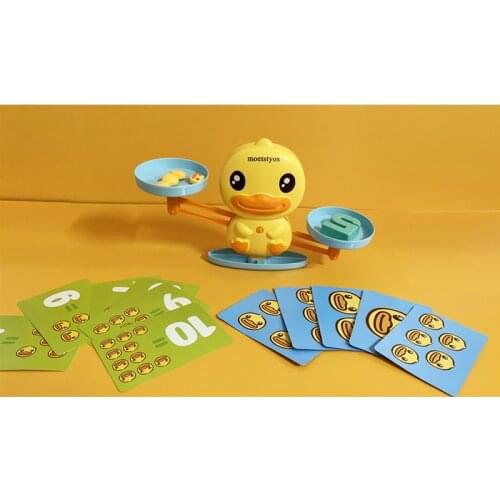 Moetstyos Duck Balance Scale Kids Montessori Math Digital Number Toy Educational Board Game Learning Toys Teaching Material