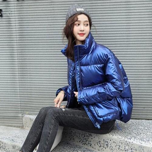 Novel Winter Plus Size 2XL Jacket Women Parka Warm Cotton Overcoat Female Zipper Outerwear Thick Casual Coat Padded Streetwear