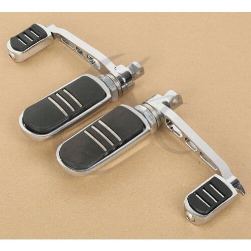 Motorcycle Foot Pegs Footrest With Heel Rest For Harley Softail XL Iron 883 1200
