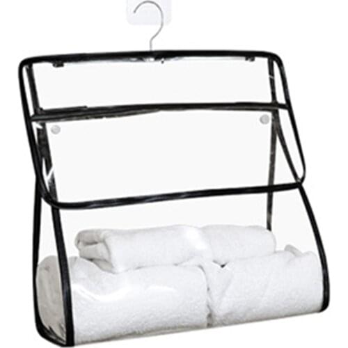 Transparent Bathroom Storage Bag Waterproof Dustproof Clothes And Toiletry Hanging Bag Large Capacity Home Organizer C1