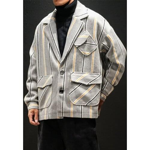 Striped Quality Very Good Trench 5XL 2020 Winter Big Size Men Hip Hop Coats Overcoat Boys Streetwear for Youth Khaki#3113