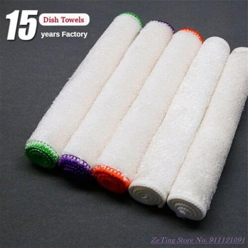 Super Quality Dish Towel Wholesale Bamboo Fiber 15Years Factory Double-Layer Thickened Hot Kitchen Supplies Wipe Tablecloth Lazy