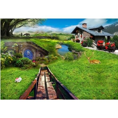 WDBH Custom photo 3d wallpaper Romantic idyllic landscape home decor living room 3d wall murals wallpaper for walls 3 d