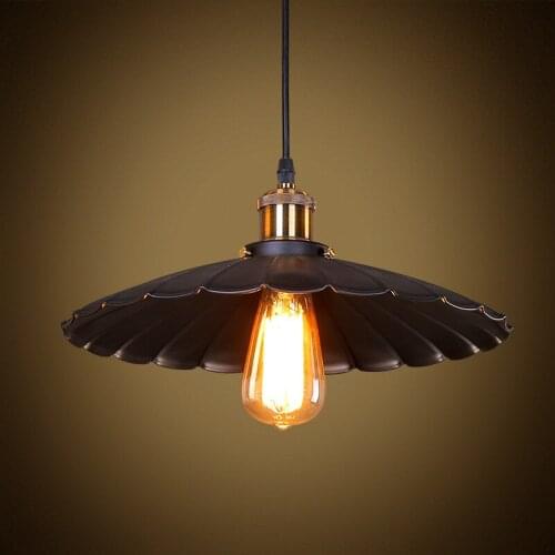 Loft Iron Pendant Light Vintage Industrial Lighting Bar Cafe Bedroom Restaurant Nordic Country Style Iron Hanging Light