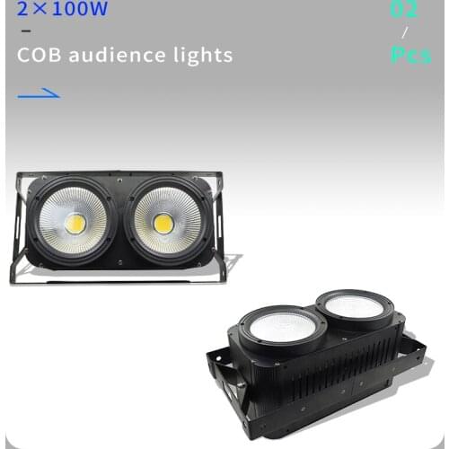 2pcs/lots 2x100W High Power LED COB 2eyes Blinder Lighting Stage Lighting Effect Club Show Night DJ Disco Light