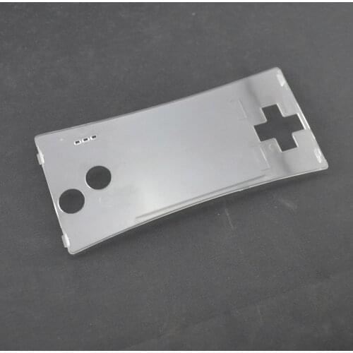 Xunbeifang 2pcs Clear Repair Front Shell Faceplate Case Cover for Gameboy Micro for GBM Front Panel