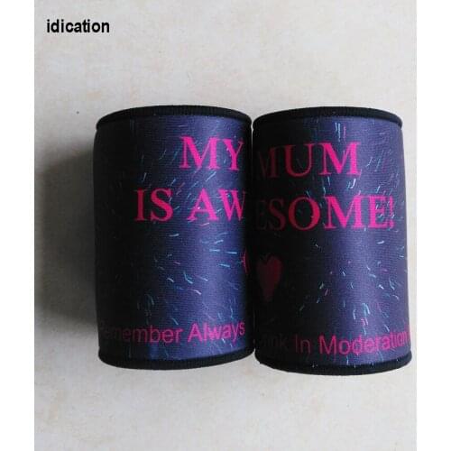 250pcs/lot Promotional Neoprene Stubby Holders With Customized LOGO/Pattern Printed For Gift Personalized Wedding Stubby Coolers