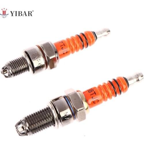 3 Electrode Spark Plug A7tc D8TC For 50cc 110cc 125cc Atv Scooter Dirt Bike