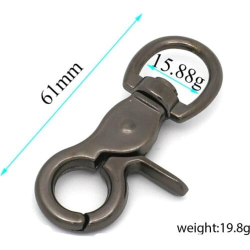 50 pcs/lot Metal Luggage bag Dog buckle Snap hook Bag hanger Lobster Clasp DIY Sewing handmade Key chain buttons