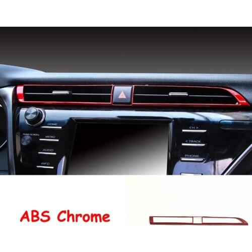 ABS Plastic For Toyota Camry 2018 2019 Car middle air outlet Decoration Cover Trim Car styling accessories 1pcs