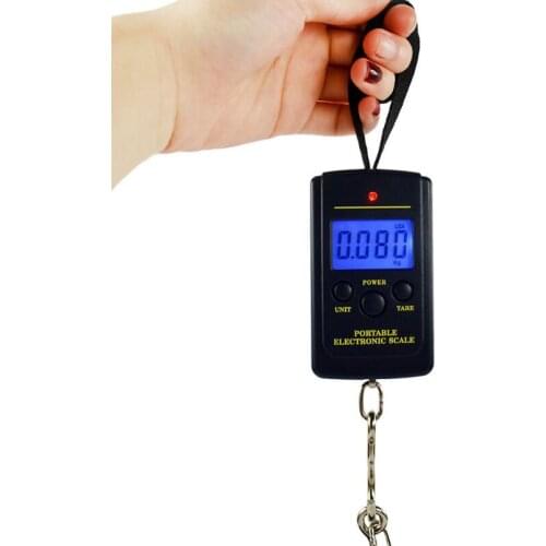 Free shipping 40Kg Digital Scale LCD Display hanging luggage fishing weight scale LX4758