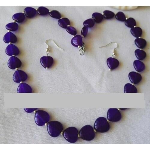 Free Shipping Long 12mm Green Jade Gemstones Heart Beads Pendants Necklace AAA