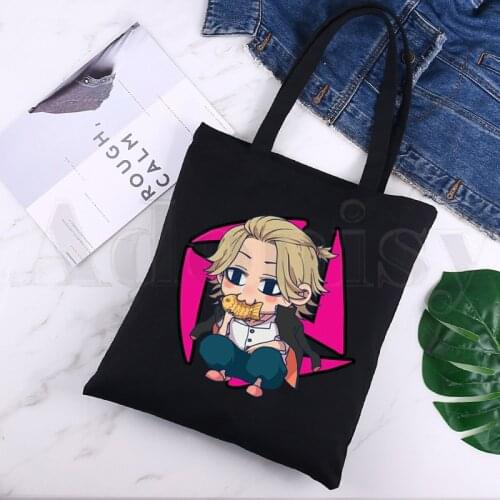 Hanagaki Takemichi Manjiro Sano Tokyo Revengers Large Capacity Storage Handbag Shoulder Bag Tote Reusable Student Bookbag