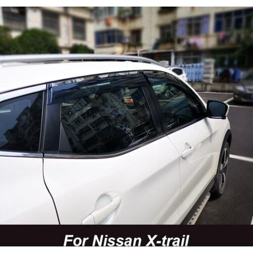 For Nissan X-trail X Trail Rogue T32 QASHQAI J11 2015-2021 Window Visor Vent Shades Sun Rain Deflector Guard Awnings