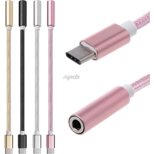 USB 3.1 Type C to 3.5mm Adapter Cable Headphone Earphone Jack AUX Type C Convertor Cabel for Letv Leeco Le Max 2 Pro 3/Max2/S3